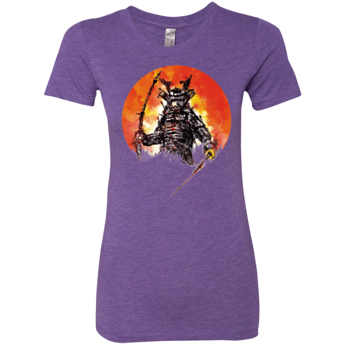 T-Shirts Purple Rush / S Samurai Bot Women's Triblend T-Shirt