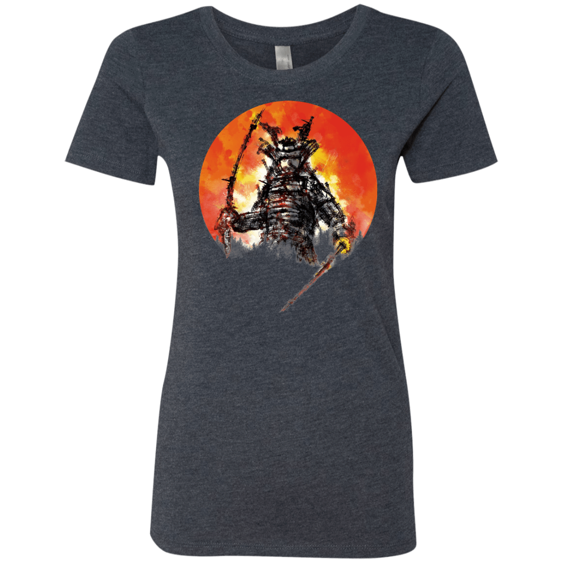 T-Shirts Vintage Navy / S Samurai Bot Women's Triblend T-Shirt