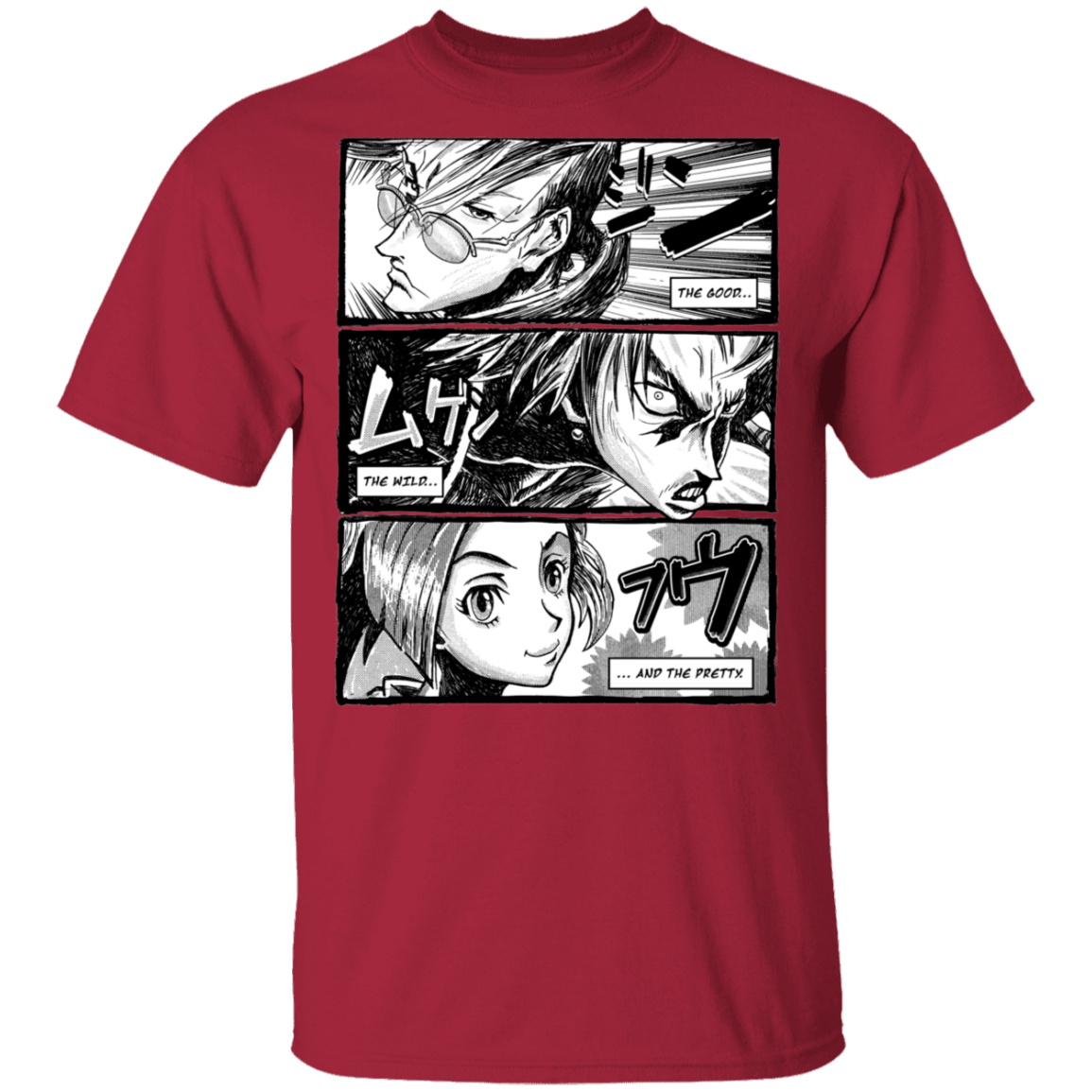T-Shirts Cardinal / S Samurai Champloo Manga T-Shirt