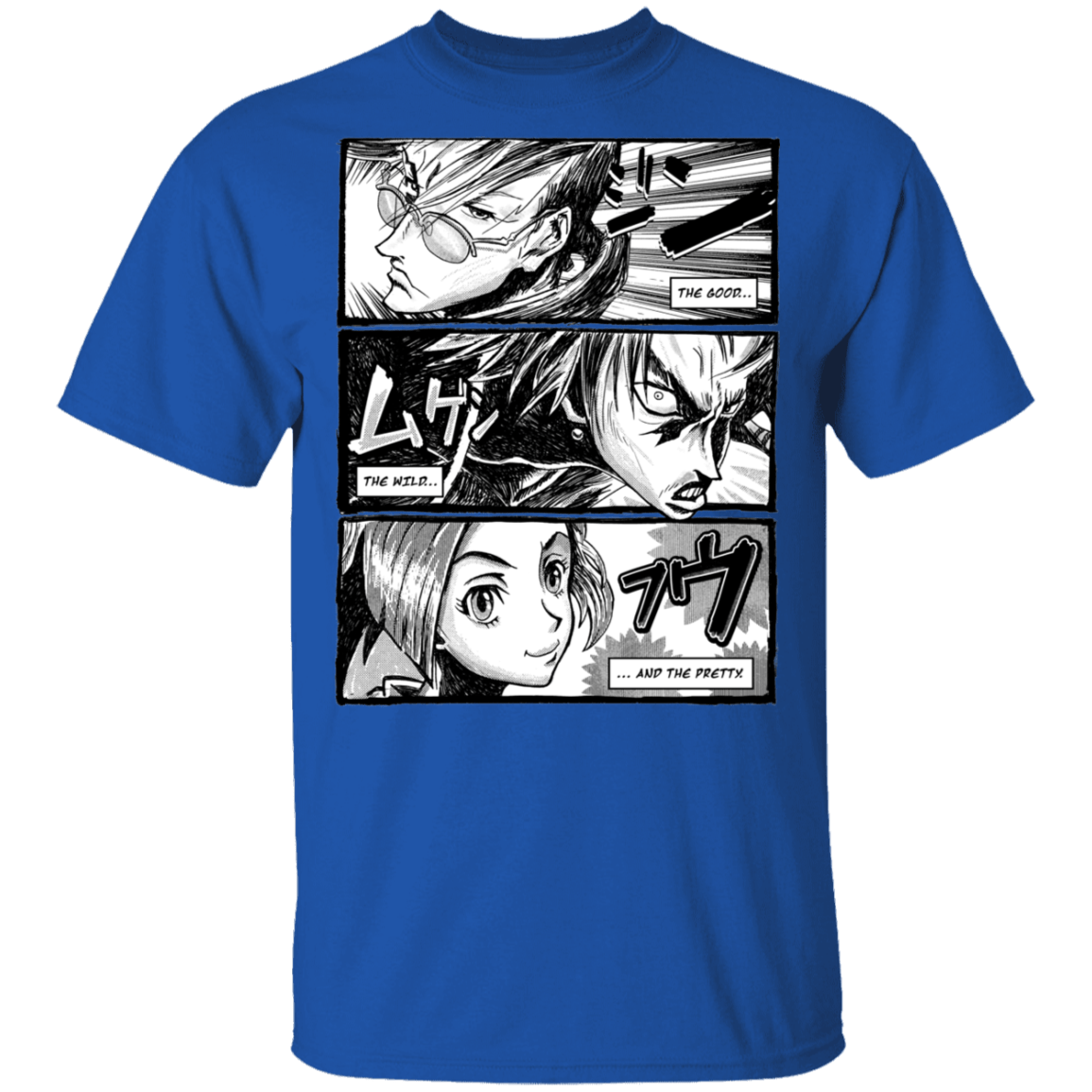 T-Shirts Royal / S Samurai Champloo Manga T-Shirt