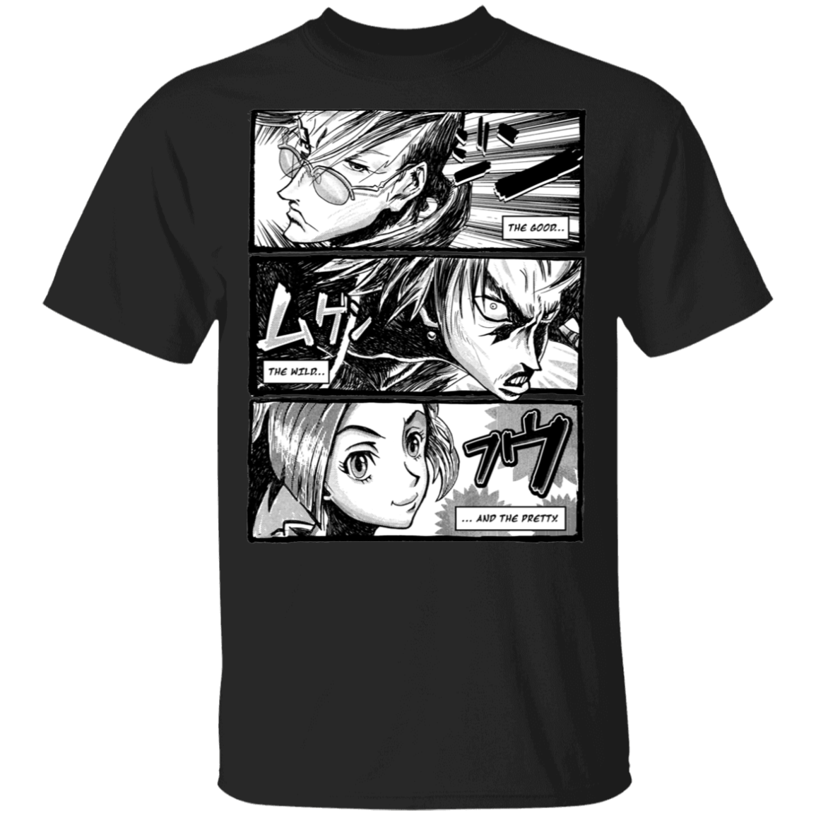 T-Shirts Black / YXS Samurai Champloo Manga Youth T-Shirt