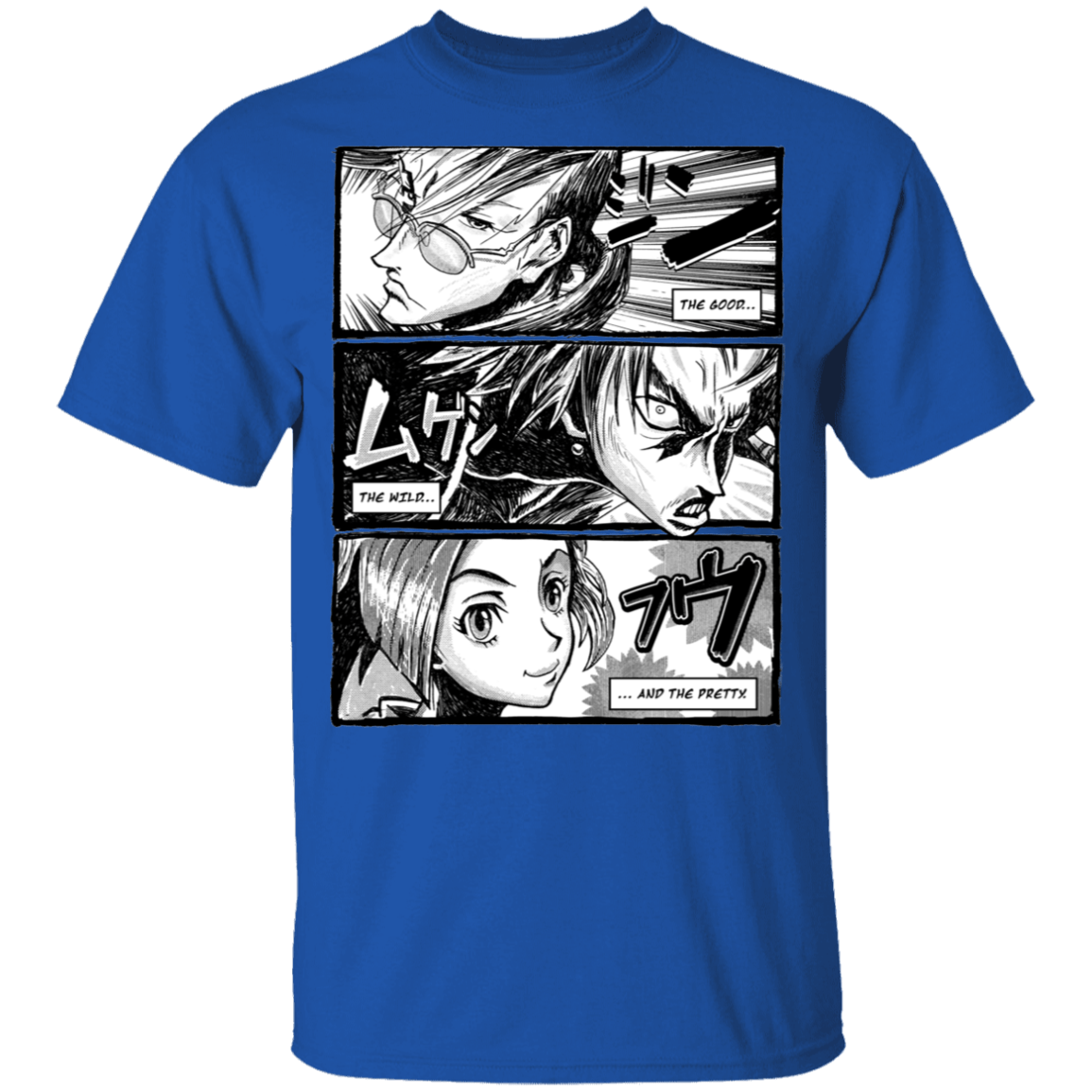 T-Shirts Royal / YXS Samurai Champloo Manga Youth T-Shirt
