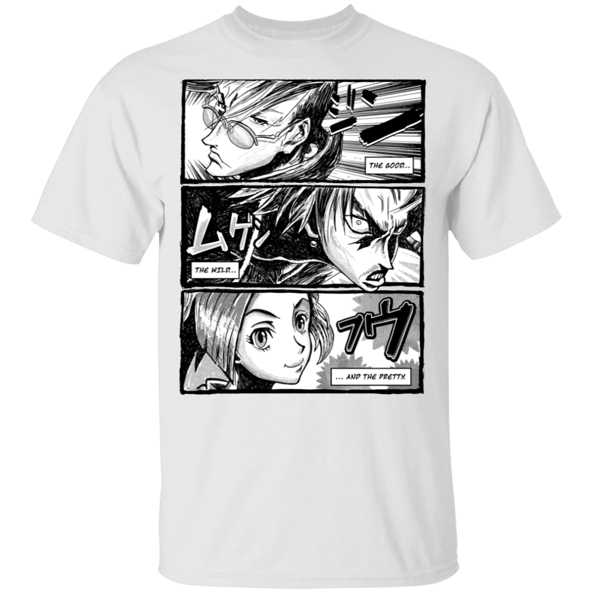 T-Shirts White / YXS Samurai Champloo Manga Youth T-Shirt
