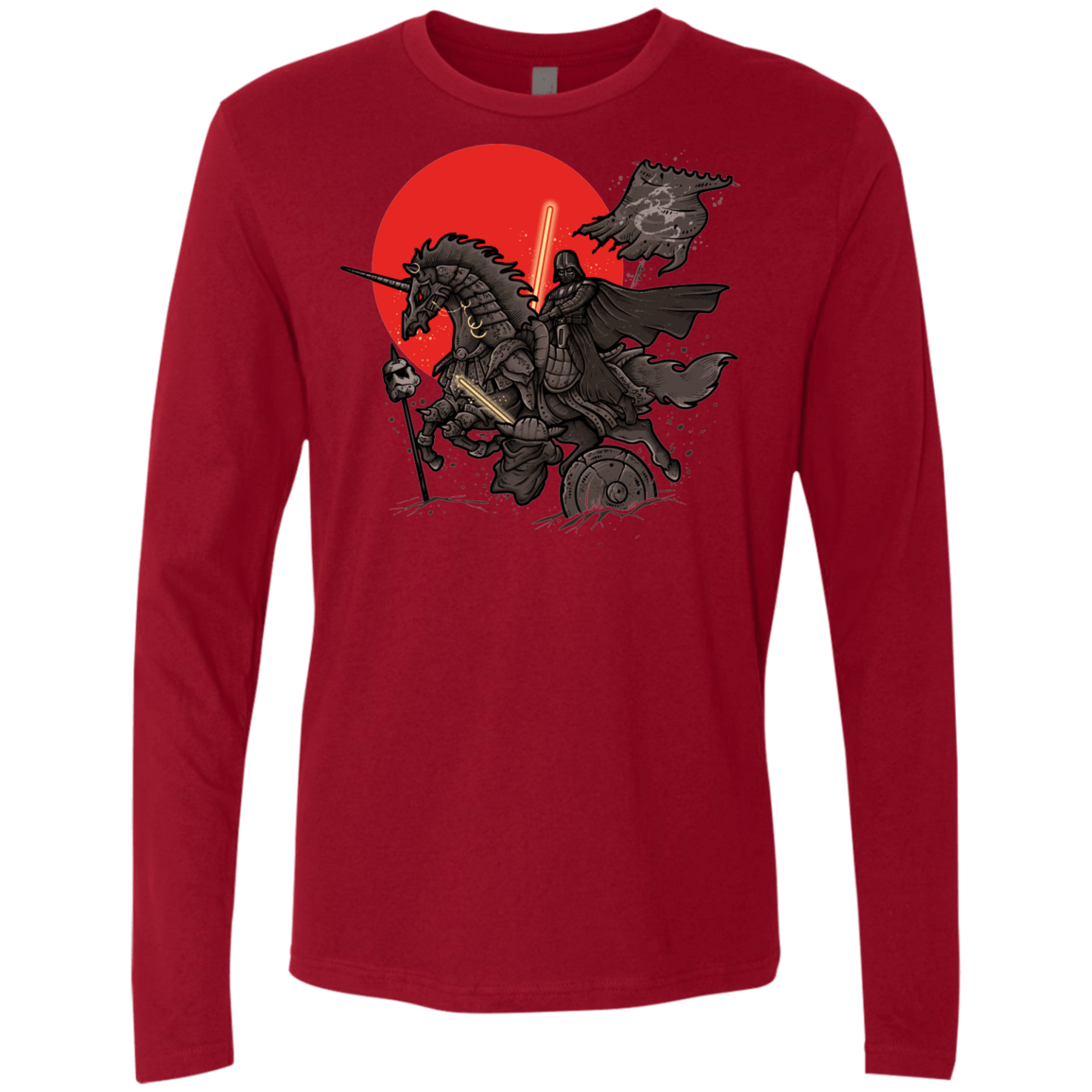 T-Shirts Cardinal / Small SAMURAI GALAXY Men's Premium Long Sleeve