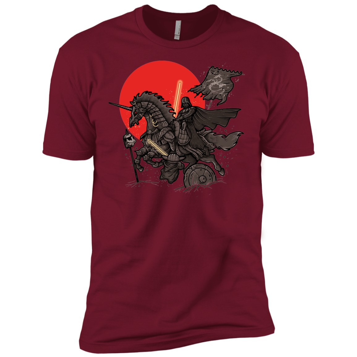 T-Shirts Cardinal / X-Small SAMURAI GALAXY Men's Premium T-Shirt