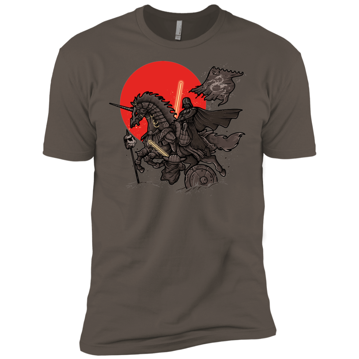 T-Shirts Warm Grey / X-Small SAMURAI GALAXY Men's Premium T-Shirt