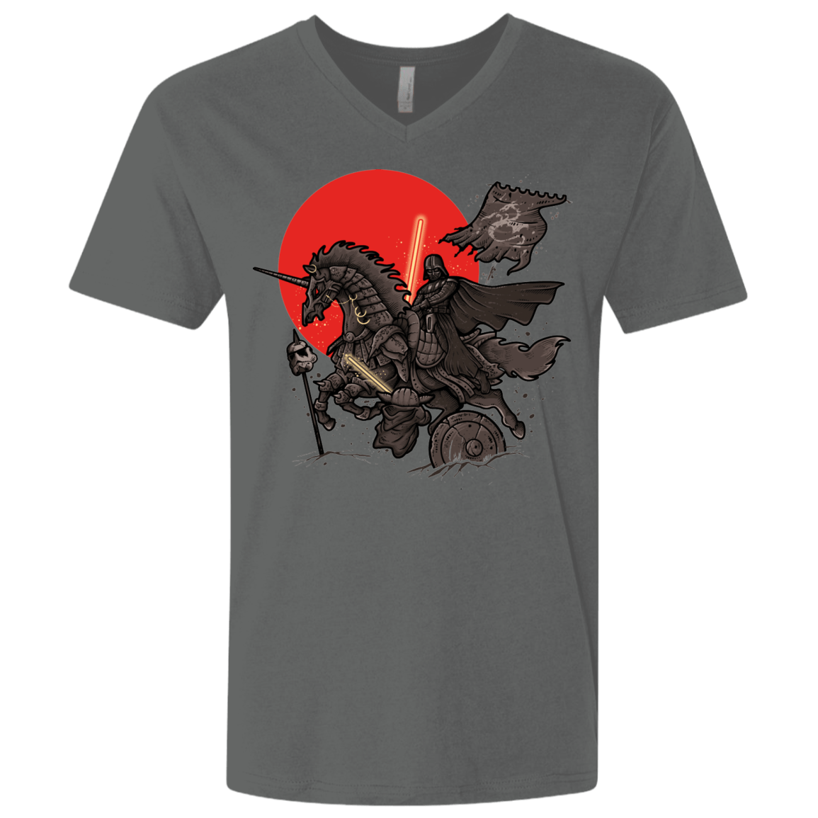 T-Shirts Heavy Metal / X-Small SAMURAI GALAXY Men's Premium V-Neck