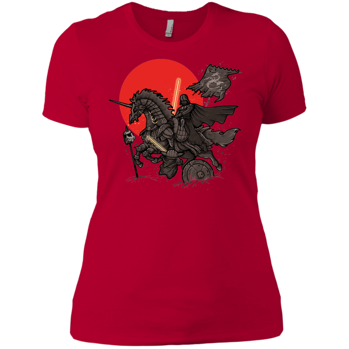 T-Shirts Red / X-Small SAMURAI GALAXY Women's Premium T-Shirt