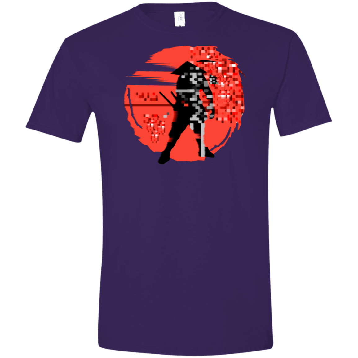 T-Shirts Purple / S Samurai Pixel Men's Semi-Fitted Softstyle