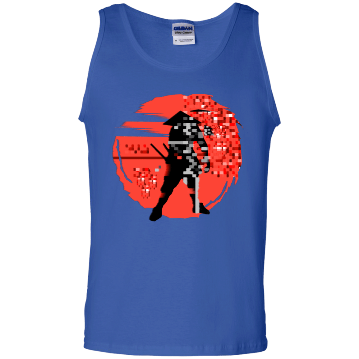 T-Shirts Royal / S Samurai Pixel Men's Tank Top