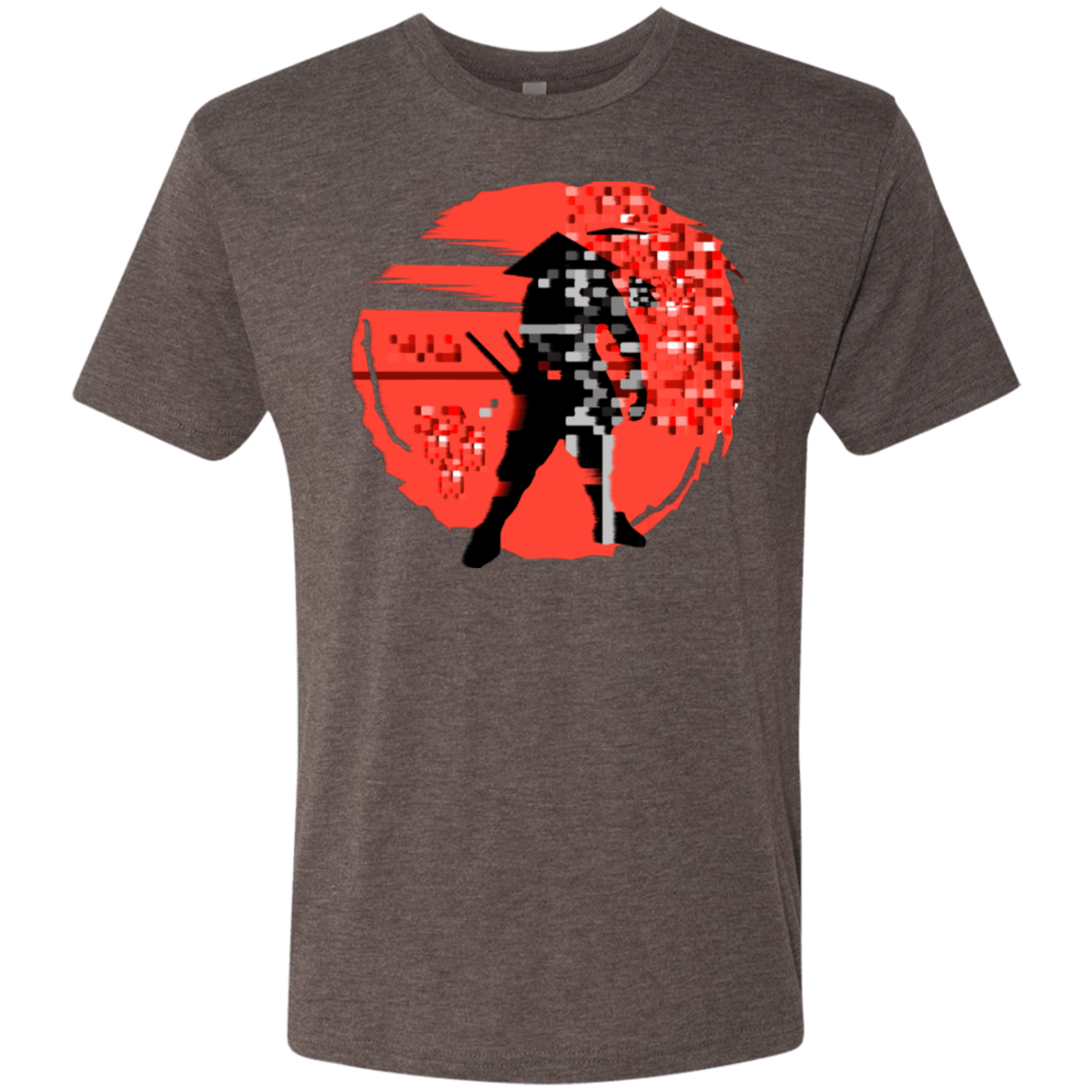 T-Shirts Macchiato / S Samurai Pixel Men's Triblend T-Shirt