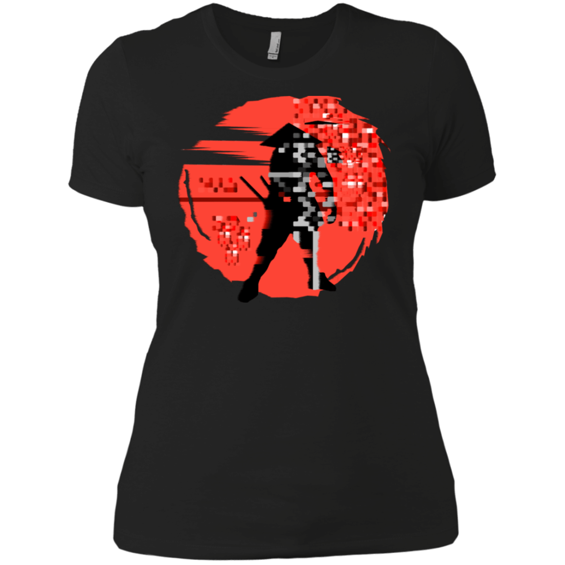 T-Shirts Black / X-Small Samurai Pixel Women's Premium T-Shirt