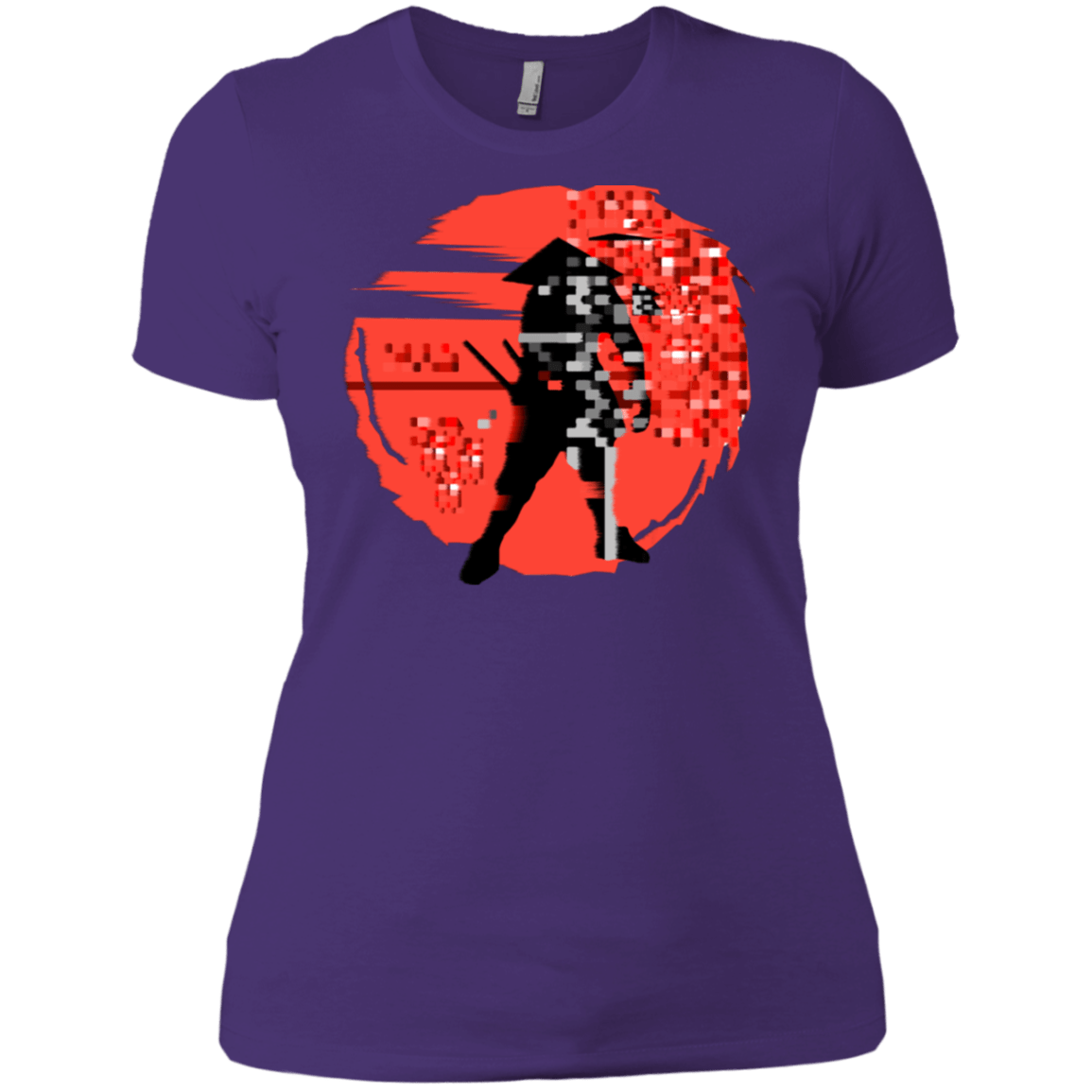 T-Shirts Purple Rush/ / X-Small Samurai Pixel Women's Premium T-Shirt