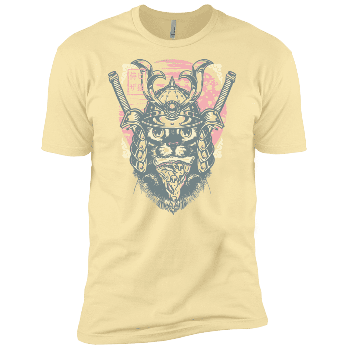 T-Shirts Banana Cream / X-Small Samurai Pizza Cat Men's Premium T-Shirt