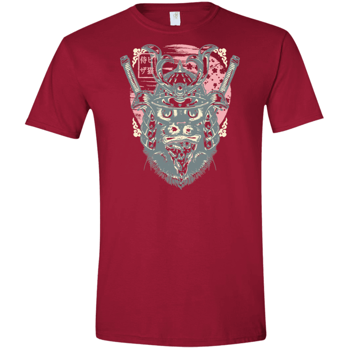 T-Shirts Cardinal Red / S Samurai Pizza Cat Men's Semi-Fitted Softstyle