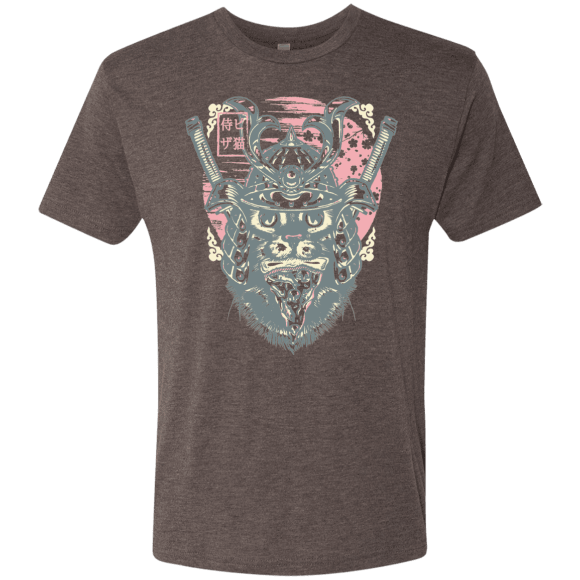 T-Shirts Macchiato / S Samurai Pizza Cat Men's Triblend T-Shirt