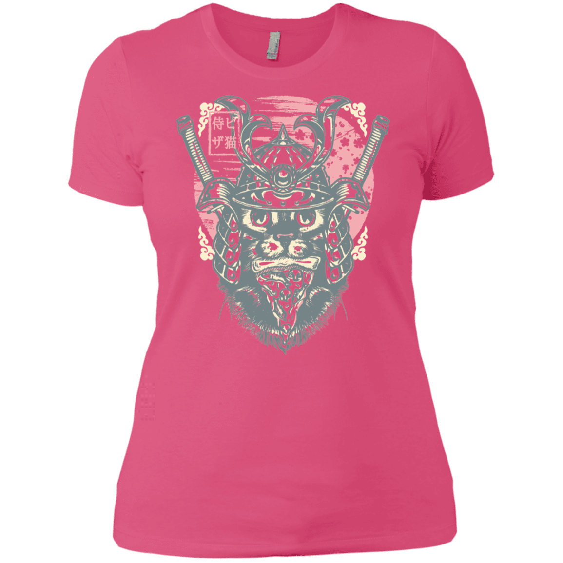 T-Shirts Hot Pink / X-Small Samurai Pizza Cat Women's Premium T-Shirt