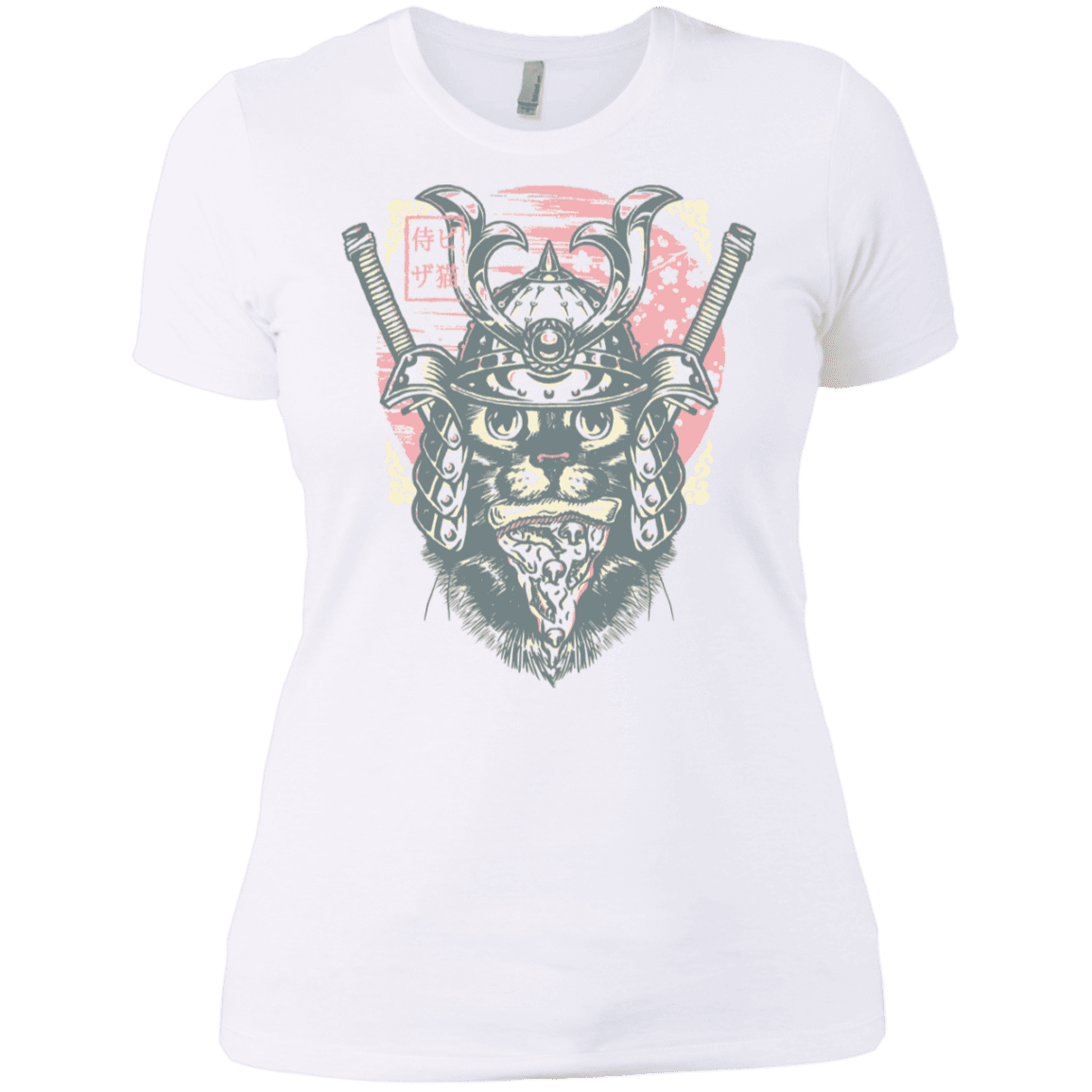 T-Shirts White / X-Small Samurai Pizza Cat Women's Premium T-Shirt