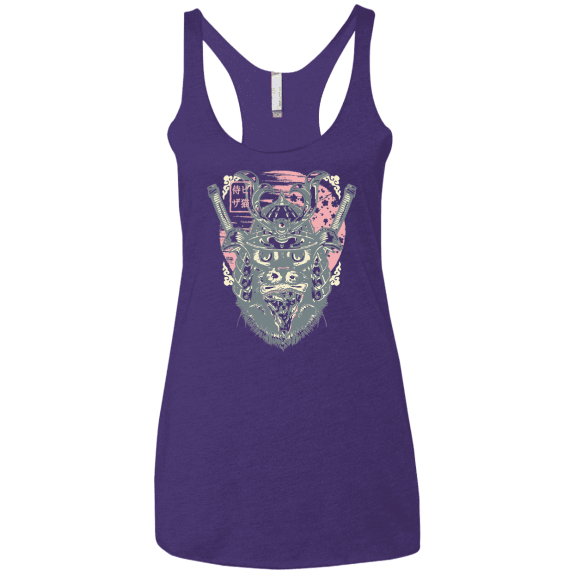 T-Shirts Purple Rush / X-Small Samurai Pizza Cat Women's Triblend Racerback Tank