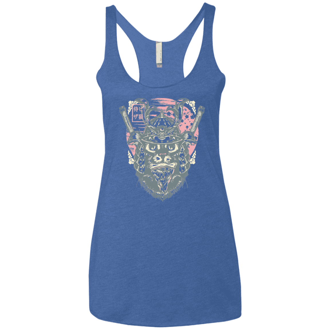 T-Shirts Vintage Royal / X-Small Samurai Pizza Cat Women's Triblend Racerback Tank