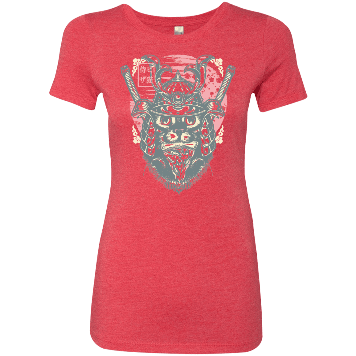 T-Shirts Vintage Red / S Samurai Pizza Cat Women's Triblend T-Shirt