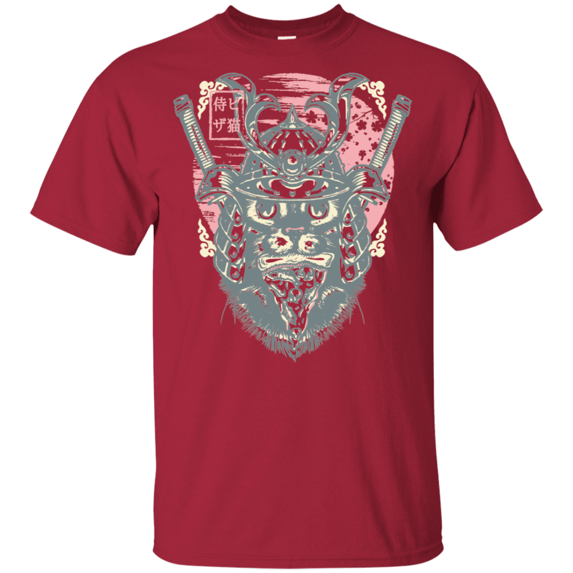 T-Shirts Cardinal / YXS Samurai Pizza Cat Youth T-Shirt