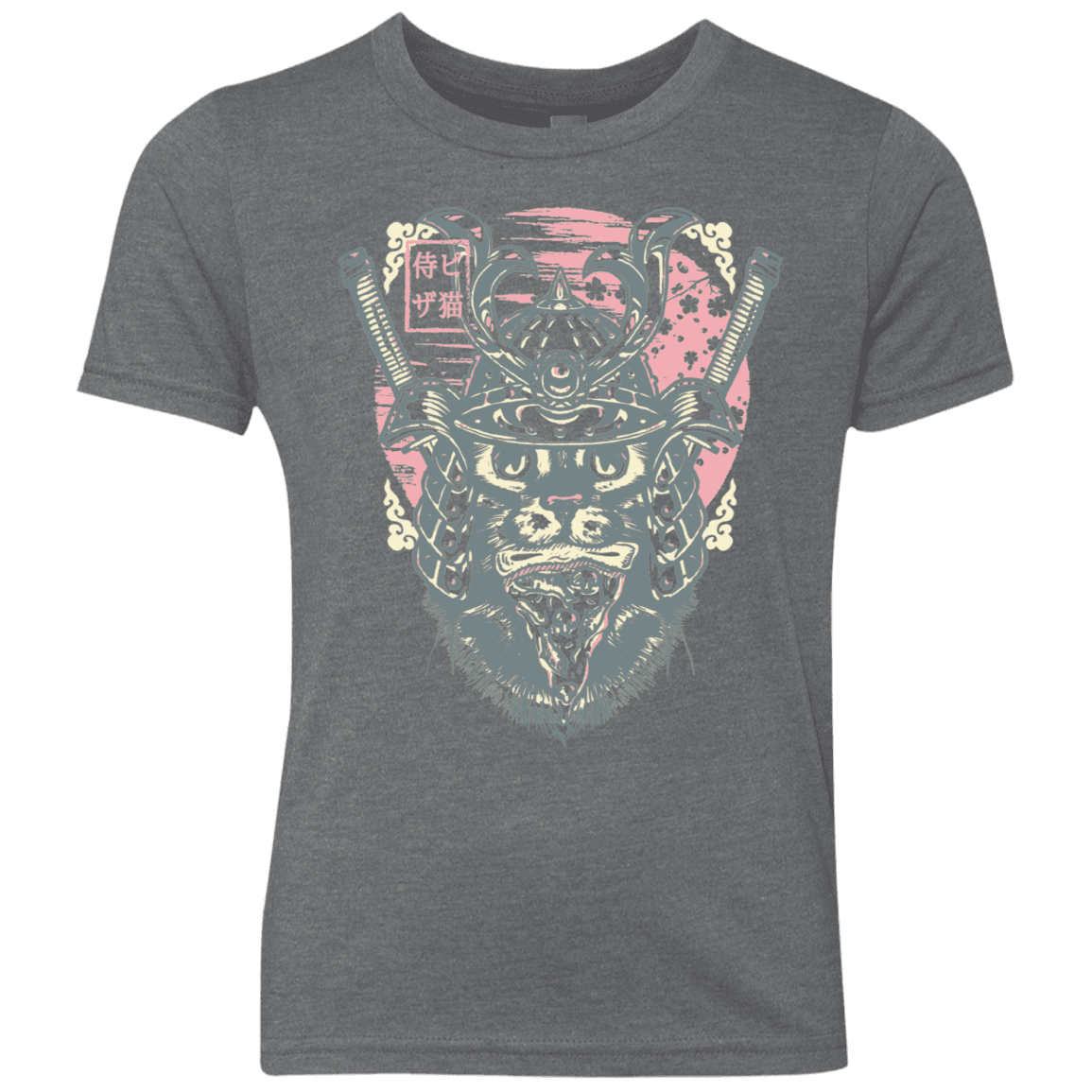 T-Shirts Premium Heather / YXS Samurai Pizza Cat Youth Triblend T-Shirt