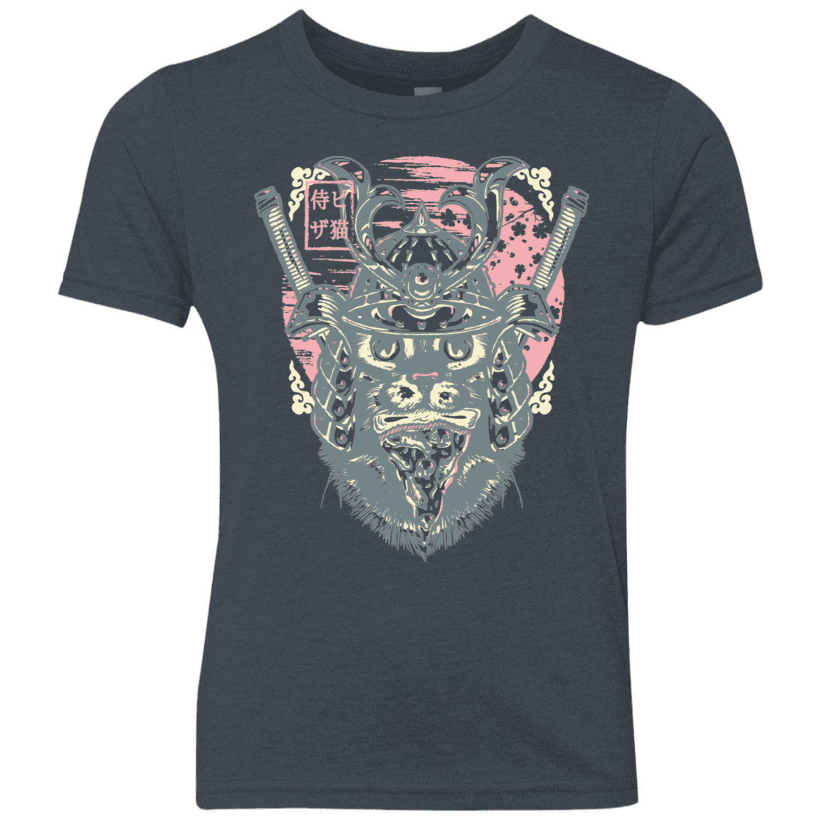 T-Shirts Vintage Navy / YXS Samurai Pizza Cat Youth Triblend T-Shirt