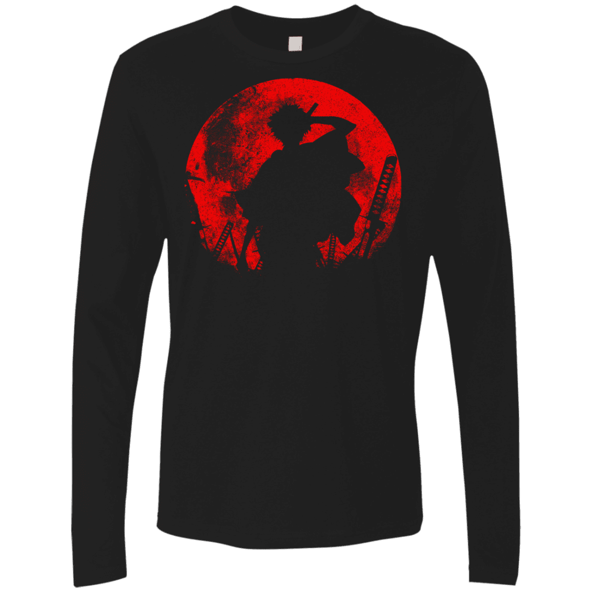 T-Shirts Black / S Samurai Swords Men's Premium Long Sleeve