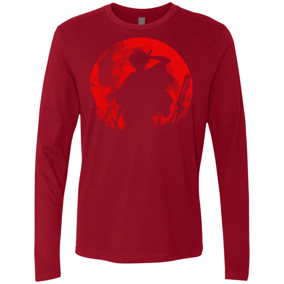 T-Shirts Cardinal / S Samurai Swords Men's Premium Long Sleeve