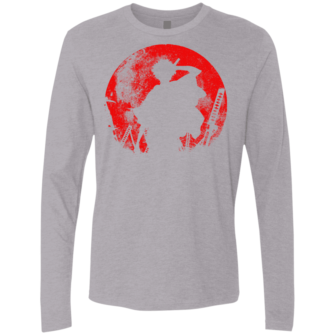T-Shirts Heather Grey / S Samurai Swords Men's Premium Long Sleeve
