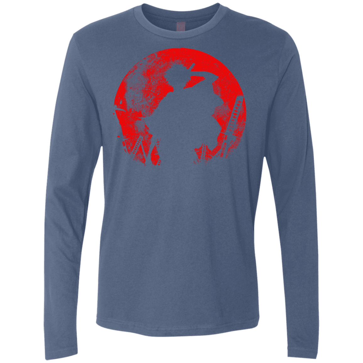 T-Shirts Indigo / S Samurai Swords Men's Premium Long Sleeve