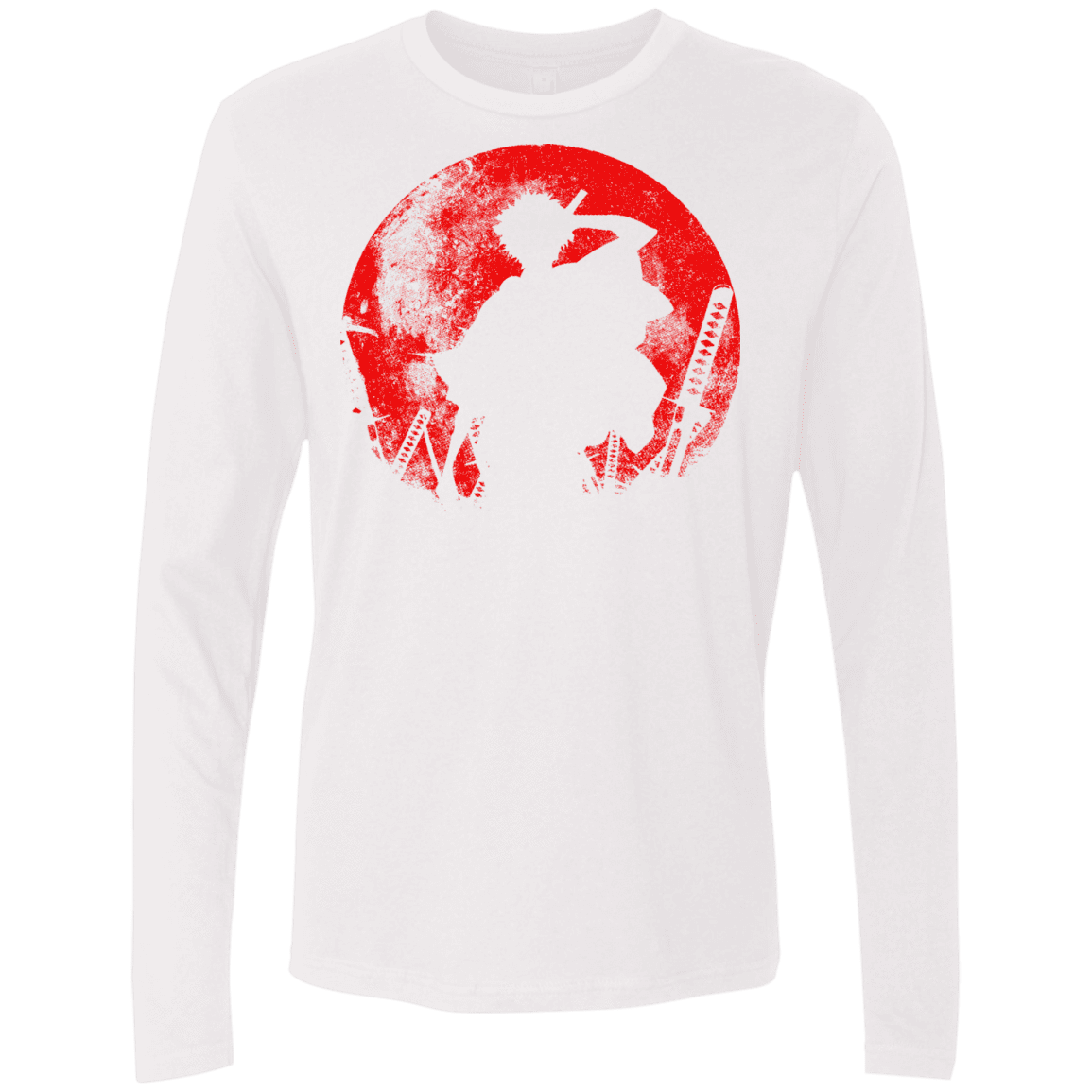 T-Shirts White / S Samurai Swords Men's Premium Long Sleeve