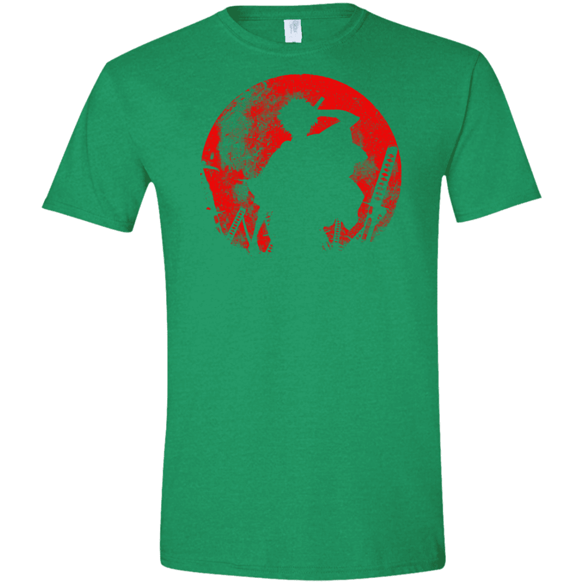 T-Shirts Heather Irish Green / S Samurai Swords Men's Semi-Fitted Softstyle