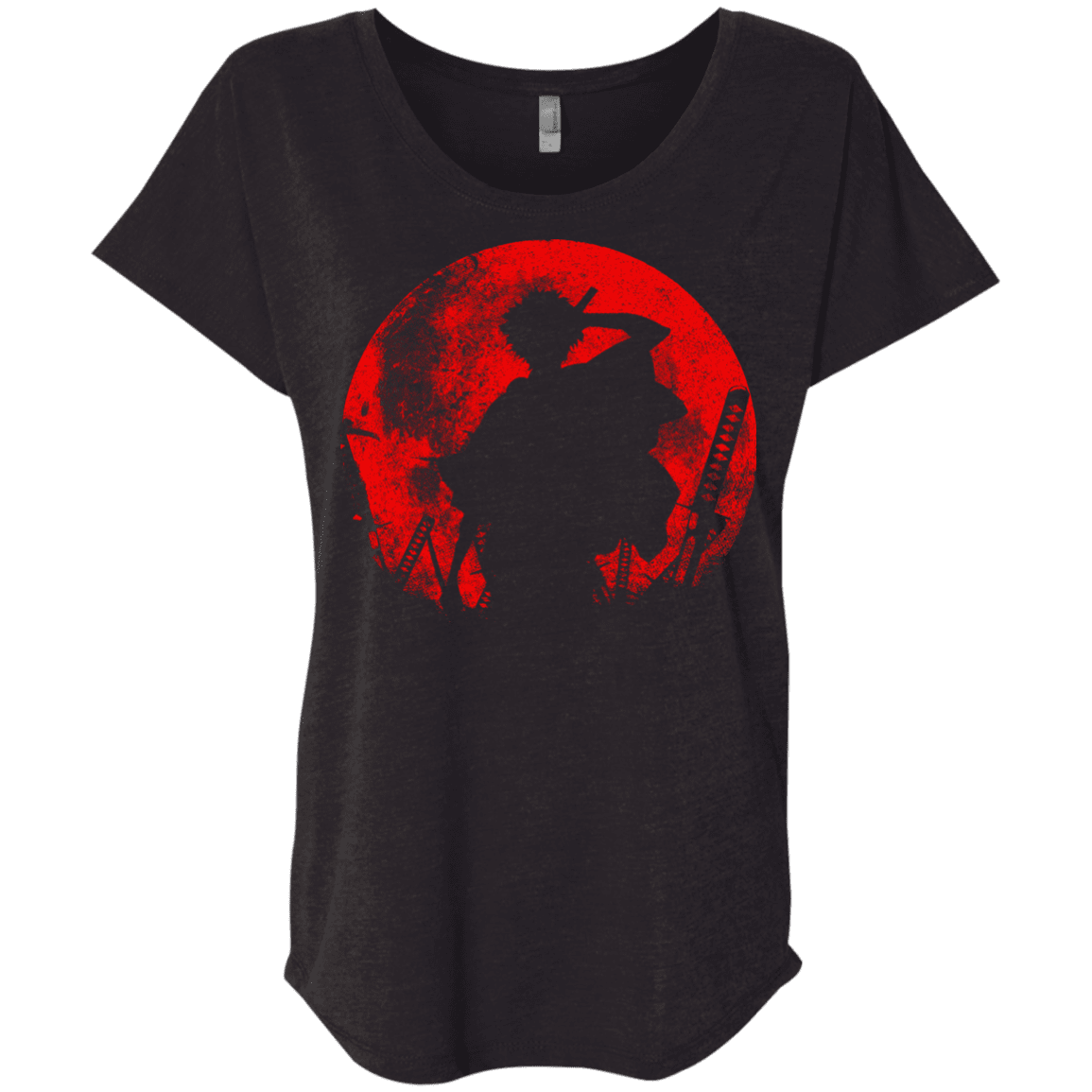 T-Shirts Vintage Black / X-Small Samurai Swords Triblend Dolman Sleeve