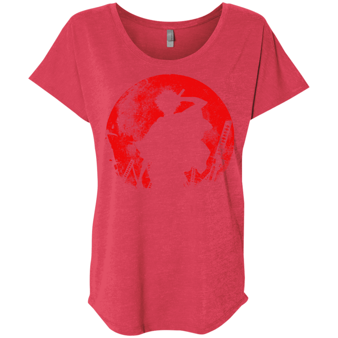 T-Shirts Vintage Red / X-Small Samurai Swords Triblend Dolman Sleeve