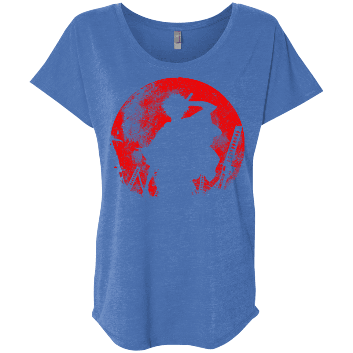 T-Shirts Vintage Royal / X-Small Samurai Swords Triblend Dolman Sleeve