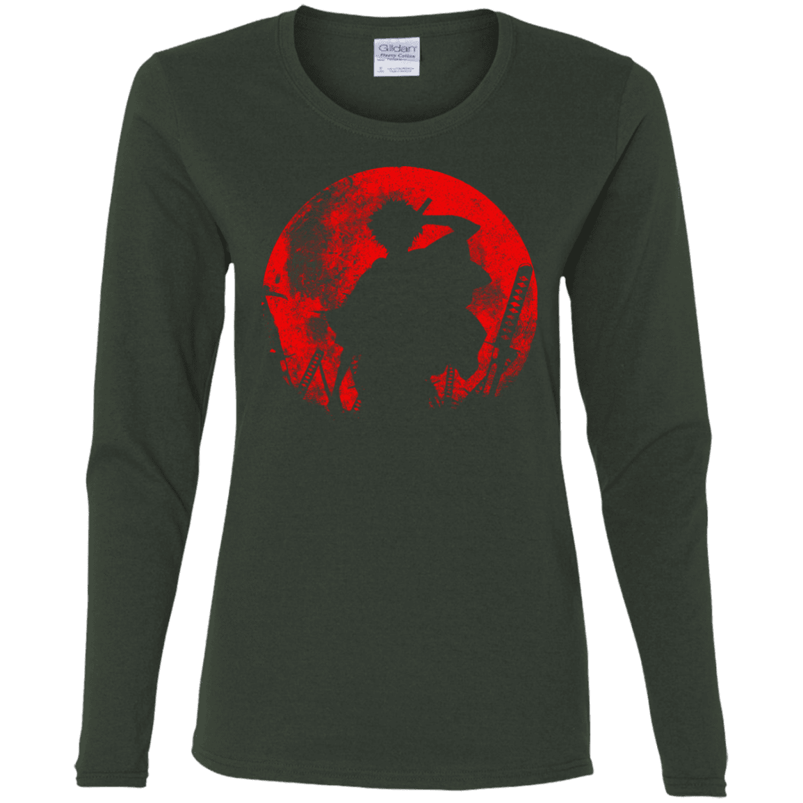 T-Shirts Forest / S Samurai Swords Women's Long Sleeve T-Shirt