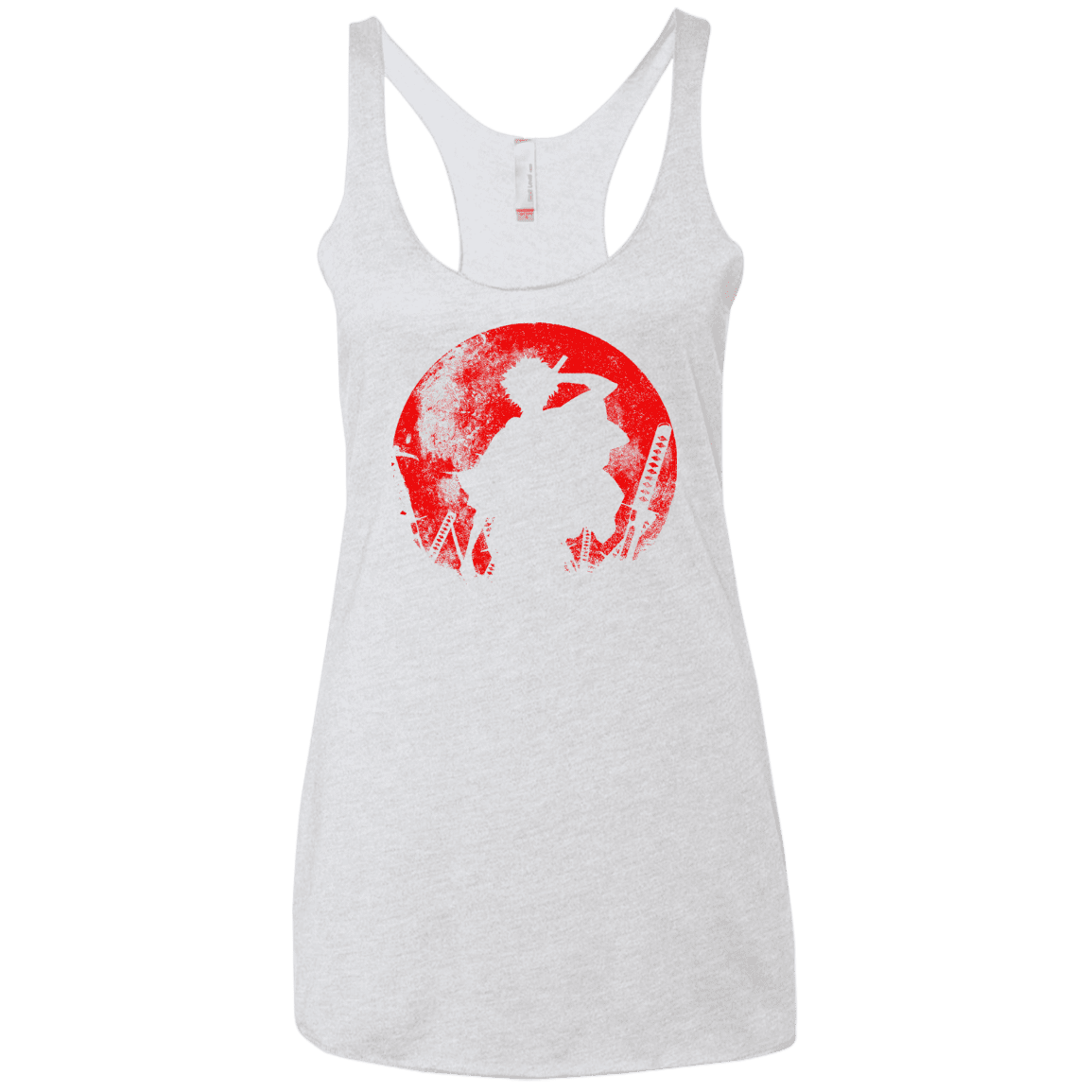 T-Shirts Heather White / X-Small Samurai Swords Women's Triblend Racerback Tank