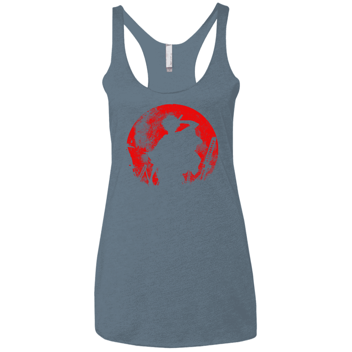 T-Shirts Indigo / X-Small Samurai Swords Women's Triblend Racerback Tank