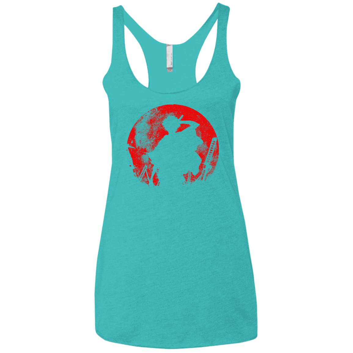T-Shirts Tahiti Blue / X-Small Samurai Swords Women's Triblend Racerback Tank