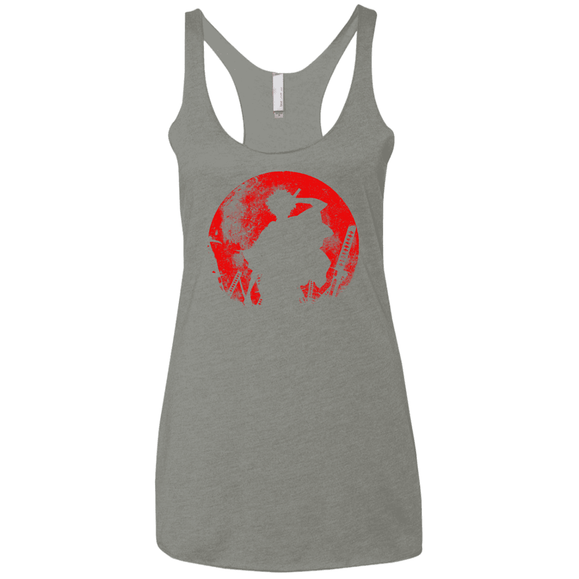 T-Shirts Venetian Grey / X-Small Samurai Swords Women's Triblend Racerback Tank