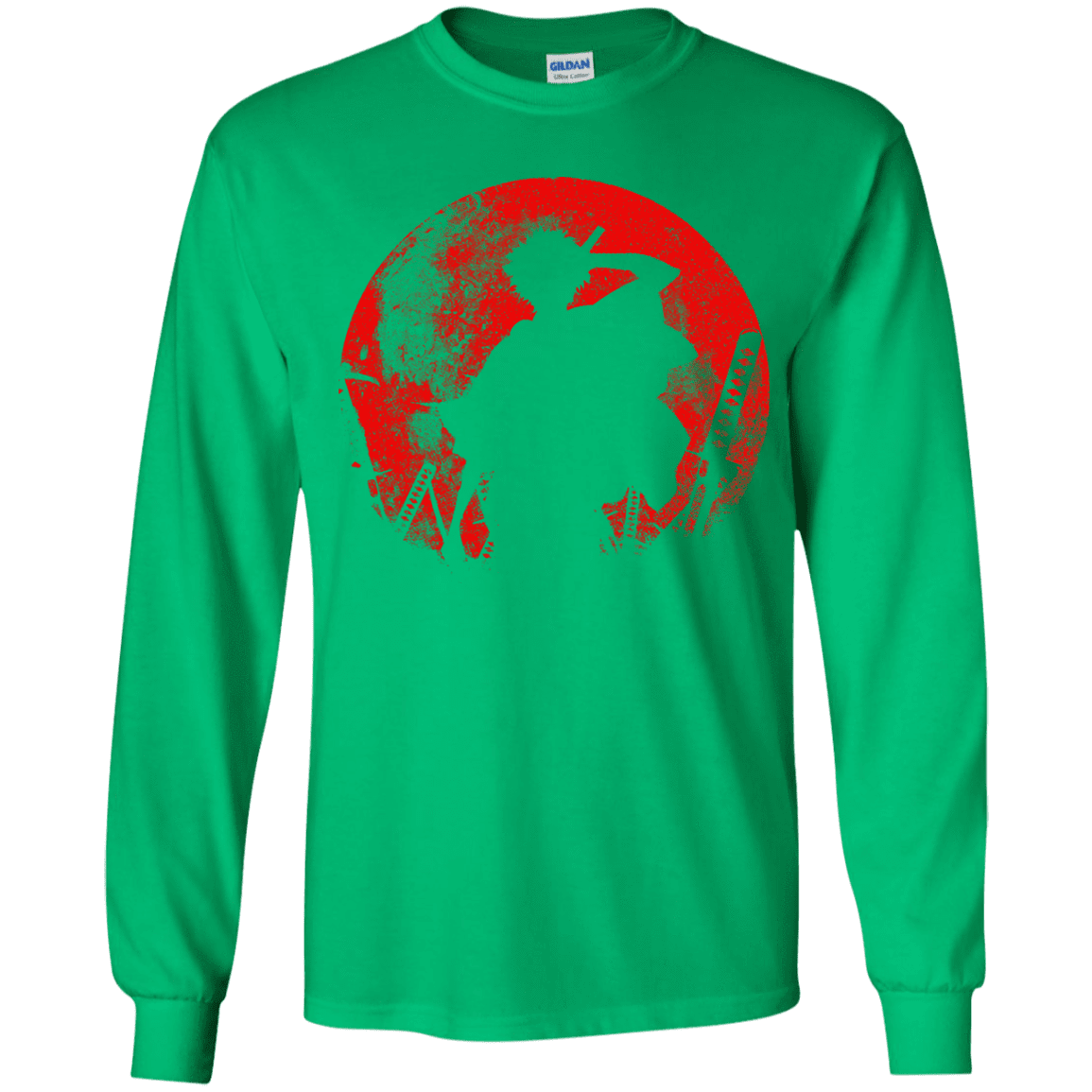 T-Shirts Irish Green / YS Samurai Swords Youth Long Sleeve T-Shirt