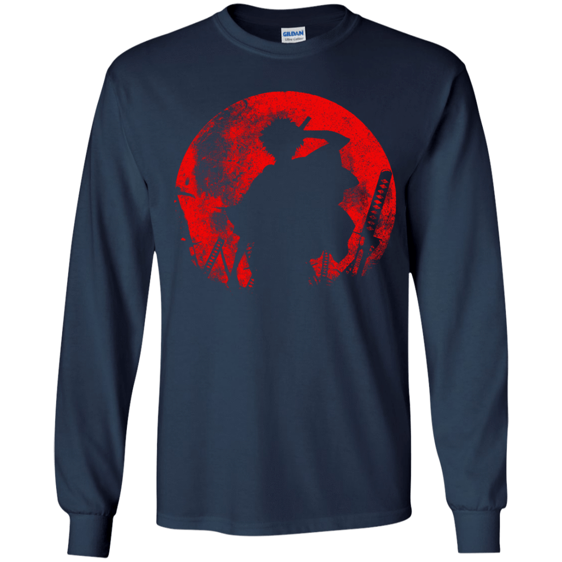 T-Shirts Navy / YS Samurai Swords Youth Long Sleeve T-Shirt