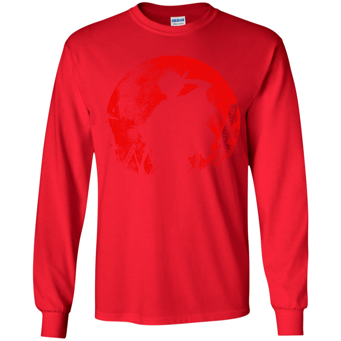 T-Shirts Red / YS Samurai Swords Youth Long Sleeve T-Shirt