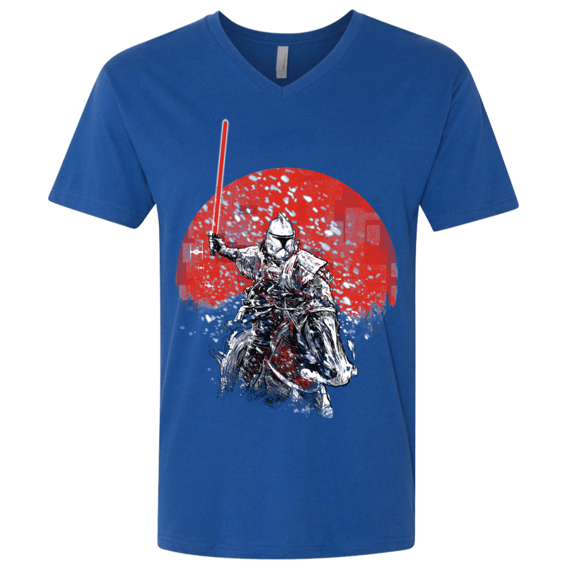 T-Shirts Royal / X-Small Samurai Trooper Men's Premium V-Neck