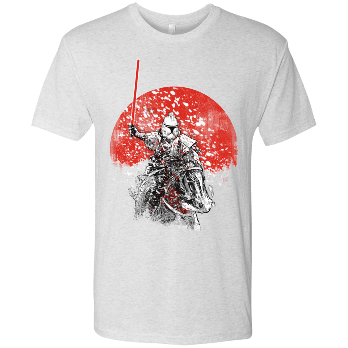 T-Shirts Heather White / S Samurai Trooper Men's Triblend T-Shirt