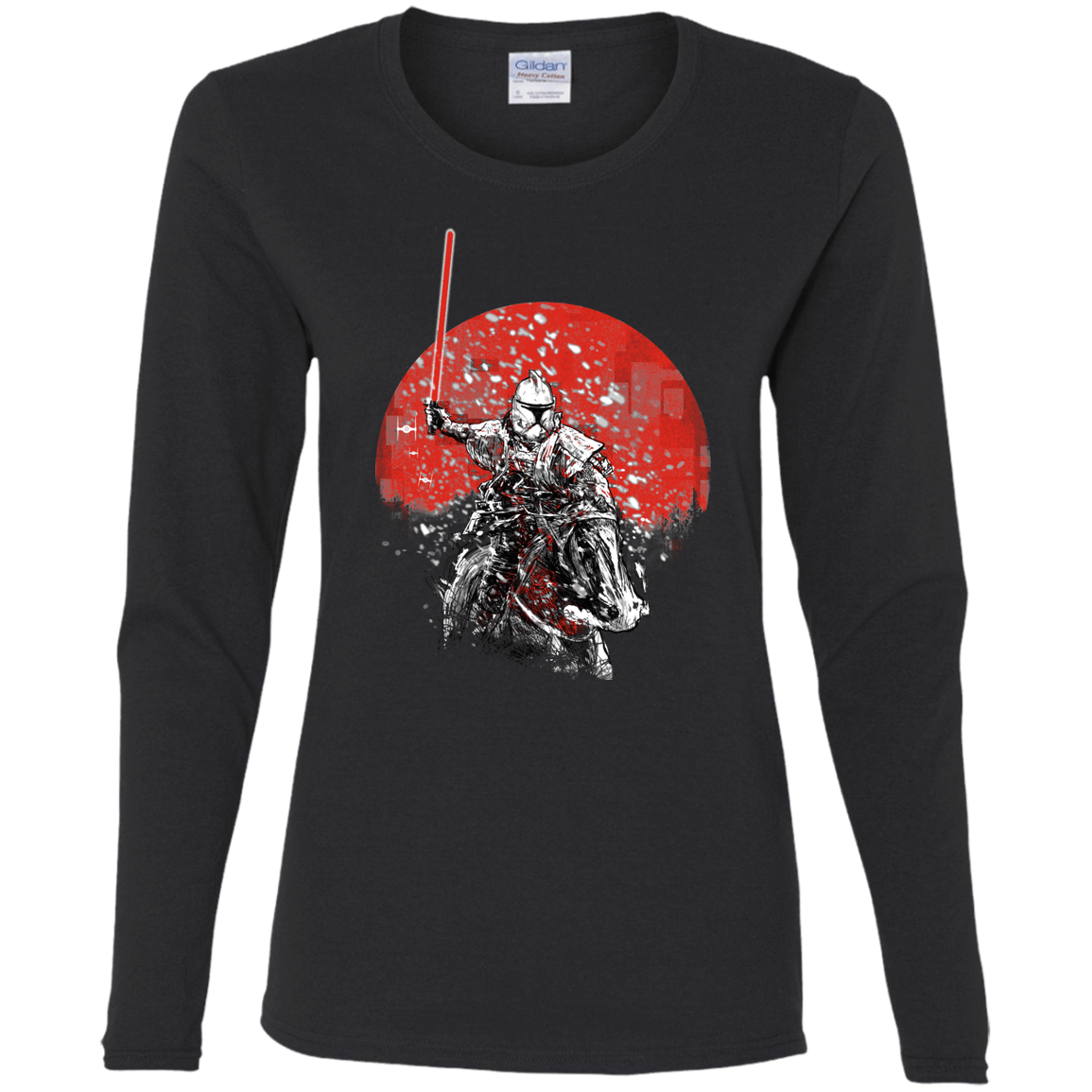T-Shirts Black / S Samurai Trooper Women's Long Sleeve T-Shirt