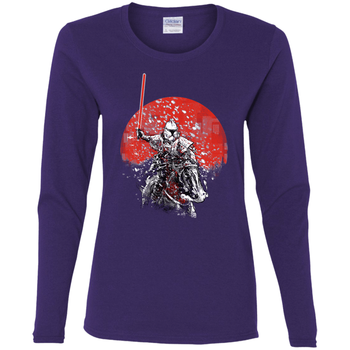 T-Shirts Purple / S Samurai Trooper Women's Long Sleeve T-Shirt