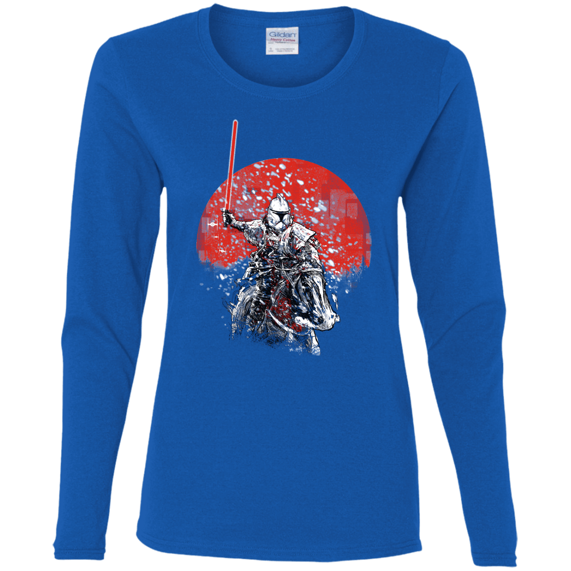T-Shirts Royal / S Samurai Trooper Women's Long Sleeve T-Shirt